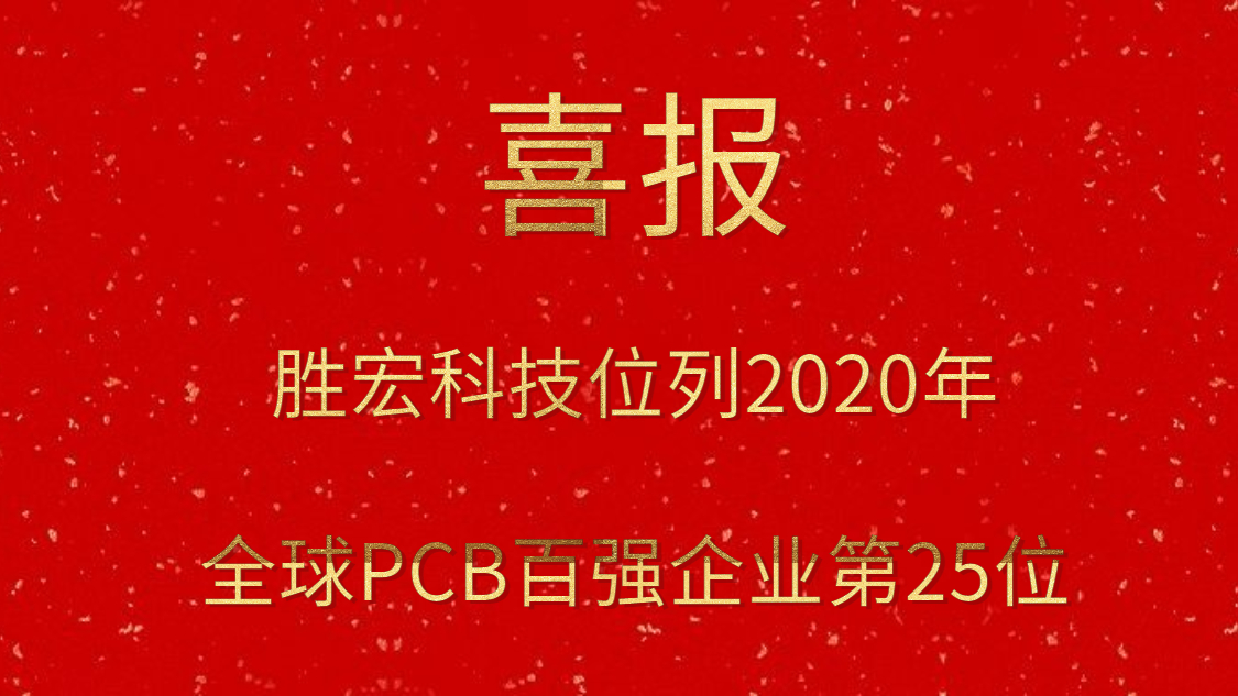 和记科技位列2020年全球PCB百强企业第25位