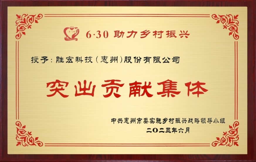 和记科技荣获墟落振兴“突出孝顺整体”奖